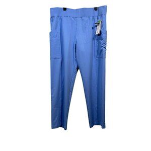 Resurge🌿 Butter-Soft Scrub Pants with Silvadur Size 2X Blue – New with Tags